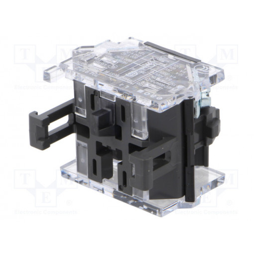 704.910.2; Contact block; 22mm; 04; -40÷55°C; front fixing; Contacts: NC; 10A; EAO