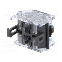 704.910.4; Contact block; 22mm; 04; -40÷55°C; front fixing; Contacts: NC x2; EAO