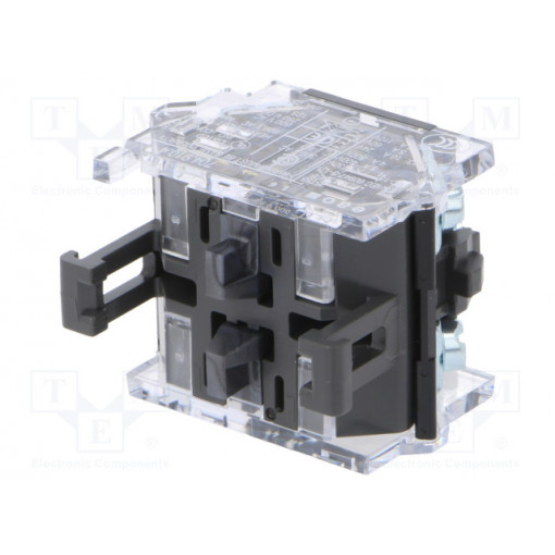 704.910.4; Contact block; 22mm; 04; -40÷55°C; front fixing; Contacts: NC x2; EAO