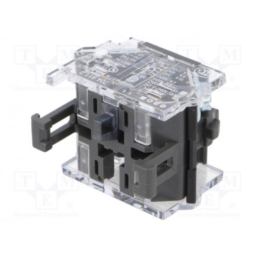 704.911.2; Contact block; 22mm; 04; -40÷55°C; front fixing; Contacts: NC; 10A; EAO