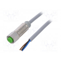 7044-12221-3360500; Connection lead; M12; PIN: 4; straight; 5m; plug; 32VAC; -40÷85°C; MURR ELEKTRONIK