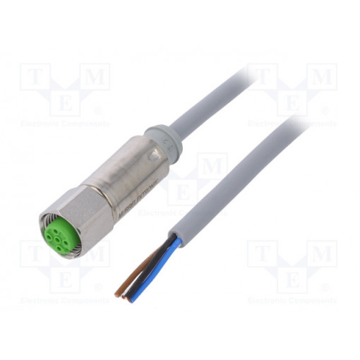 7044-12221-3360500; Connection lead; M12; PIN: 4; straight; 5m; plug; 32VAC; -40÷85°C; MURR ELEKTRONIK