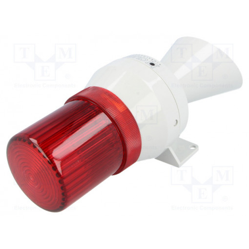 710112113; Signaller: lighting-sound; 230÷240VAC; bulb BA15D; red; IP43; AUER SIGNAL