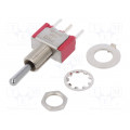 7103SYCQE; Switch: toggle; Pos: 3; SP3T; ON-OFF-ON; 5A/120VAC; 5A/28VDC; IP40; C&K
