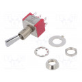 7201P3YZQE; Switch: toggle; Pos: 2; DPDT; ON-ON; 5A/120VAC; 5A/28VDC; -30÷85°C; C&K