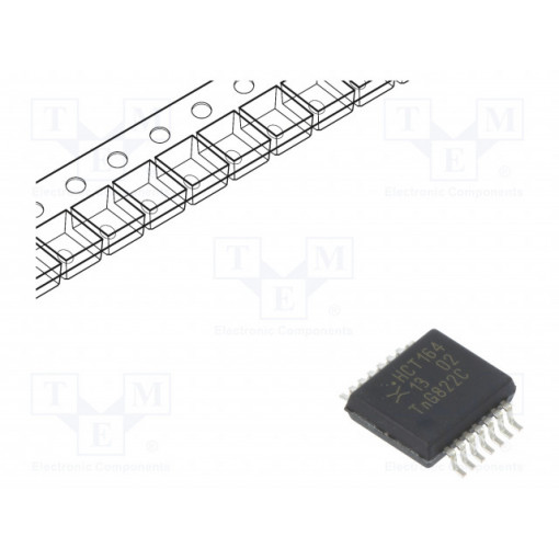 74HCT164DB.118; IC: digital; 8bit,shift register,serial input,parallel out; SMD; NEXPERIA 74HCT164DB.118; IC: digital; 8bit,shift register,serial input,parallel out; SMD; NEXPERIA
