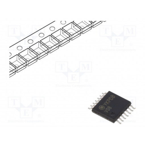 74VHC08MTCX; IC: digital; AND; Channels: 4; IN: 2; SMD; TSSOP14; Series: VHC; ON SEMICONDUCTOR