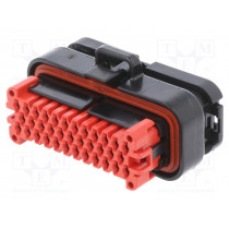 776164-1; Connector: automotive; AMPSEAL; plug; female; PIN: 35; IP6K9K; black; TE Connectivity