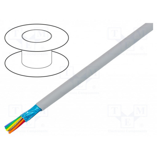 78120 SL005; Wire; EcoCable Mini; 10x26AWG; Al-PET foil; MPPE; dark grey; 300V; ALPHA WIRE