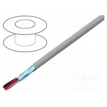 78124 SL005; Wire; EcoCable Mini; 4x24AWG; Al-PET foil; MPPE; dark grey; 300V; ALPHA WIRE