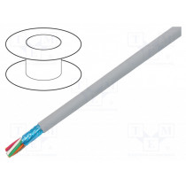 78126 SL005; Wire; EcoCable Mini; 6x24AWG; Al-PET foil; MPPE; dark grey; 300V; ALPHA WIRE