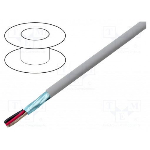 78144 SL001; Wire; EcoCable Mini; 4x20AWG; Al-PET foil; MPPE; dark grey; 300V; ALPHA WIRE