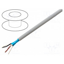 78172 SL005; Wire; EcoCable Mini; 2x2x24AWG; Al-PET foil; MPPE; dark grey; 300V; ALPHA WIRE