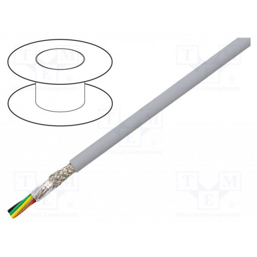 78306 SL005; Wire; EcoCable Mini; 6x28AWG; MPPE; dark grey; 300V; 30,5m; ALPHA WIRE