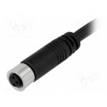 8-03AFFM-SL7A05; Connector: M8; 5m; female; PIN: 3; straight; plug; 3A; IP67; 60V; AMPHENOL