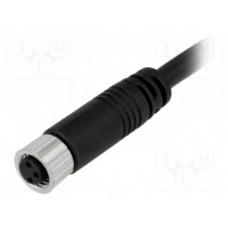 8-03AFFM-SL7A05; Connector: M8; 5m; female; PIN: 3; straight; plug; 3A; IP67; 60V; AMPHENOL