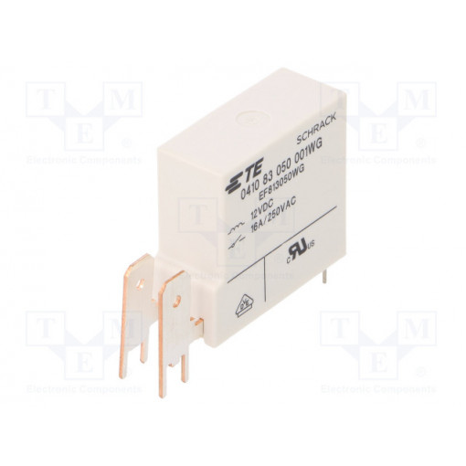 8-1415536-7; Relay: electromagnetic; SPST-NO; Ucoil: 12VDC; 16A/250VAC; 16A; TE Connectivity