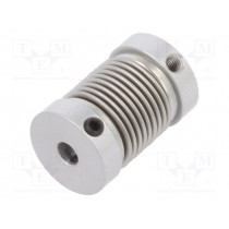8.0000.1202.0404; Coupling; Ø1: 4mm; Ø2: 4mm; Mat: aluminium,stainless steel; KUBLER 8.0000.1202.0404; Coupling; Ø1: 4mm; Ø2: 4mm; Mat: aluminium,stainless steel; KUBLER