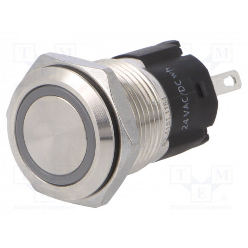 82-4151.1154; Switch: vandal resistant; Pos: 2; SPDT; 3A/240VAC; 3A/240VDC; white; EAO