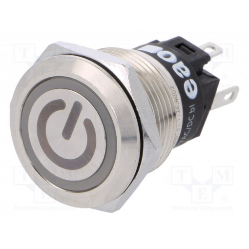 82-5151.1124.B002; Switch: vandal resistant; Pos: 2; SPDT; 3A/240VAC; 3A/240VDC; blue; EAO