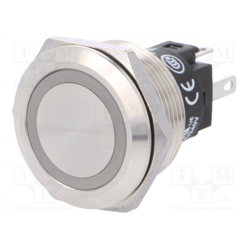 82-6151.1113; Switch: vandal resistant; Pos: 2; SPDT; 3A/240VAC; 3A/240VDC; red; EAO