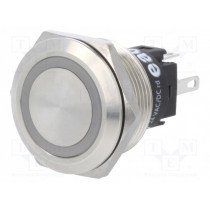 82-6151.1114; Switch: vandal resistant; Pos: 2; SPDT; 3A/240VAC; 3A/240VDC; red; EAO