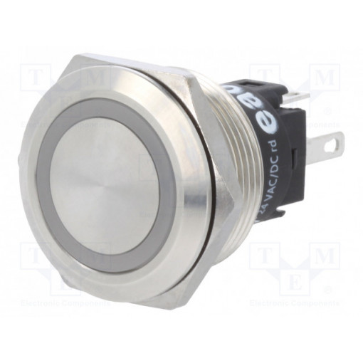 82-6151.1114; Switch: vandal resistant; Pos: 2; SPDT; 3A/240VAC; 3A/240VDC; red; EAO