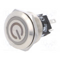 82-6151.1123.B002; Switch: vandal resistant; Pos: 2; SPDT; 3A/240VAC; 3A/240VDC; blue; EAO