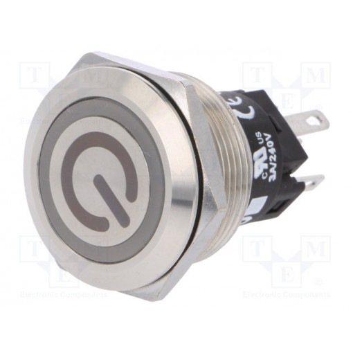 82-6151.1134.B002; Switch: vandal resistant; Pos: 2; SPDT; 3A/240VAC; 3A/240VDC; green; EAO