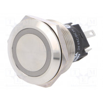 82-6151.1144; Switch: vandal resistant; Pos: 2; SPDT; 3A/240VAC; 3A/240VDC; Ø22mm; EAO