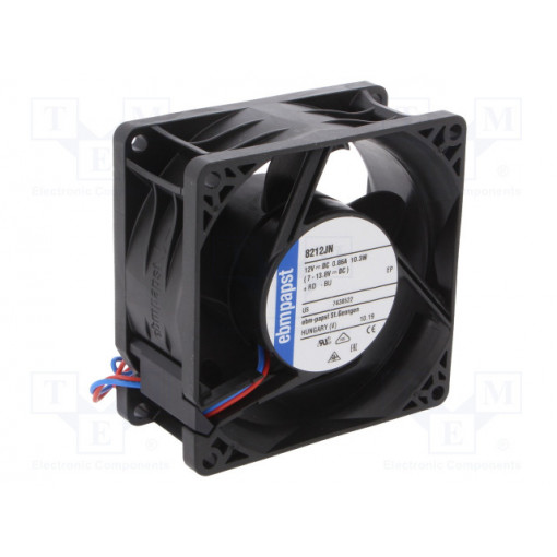 8212JN; Fan: DC; axial; 80x80x38mm; 130m3/h; 55dBA; ball bearing; 8400rpm; EBM-PAPST