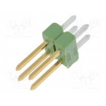 826632-2; Pin header; pin strips; male; PIN: 4; straight; 2.54mm; THT; 2x2; TE Connectivity