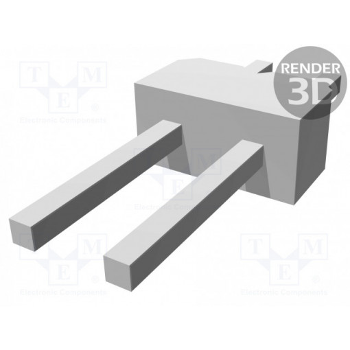 826646-2; Pin header; pin strips; AMPMODU MOD II; PIN: 2; straight; 2.54mm; TE Connectivity