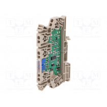 MCZ PT100/3 CLP 0...150C; Converter: temperature; Pt100 0÷150°C; 9÷30VDC; 6x91x63.2mm; WEIDMÜLLER