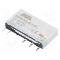 88RED024H1Z0; Relay: electromagnetic; SPDT; Ucoil: 24VDC; 6A/250VAC; 6A/30VDC; 6A; MORSETTITALIA