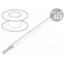 8919 009100; Wire; stranded; Cu; 0.52mm2; 20AWG; white; PVC; 600V; 30m; BELDEN