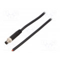 8A-06AMMM-SL7A01; Connector: M8; 1m; male; PIN: 6; straight; plug; IP67; AMPHENOL