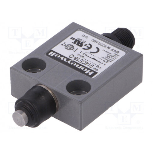 914CE18-Q; Limit switch; pin plunger Ø7mm; SPDT; 3A; max.250VAC; IP67; PIN: 4; HONEYWELL
