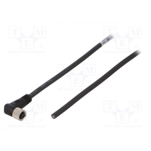 SAIL-M8BW-4-3.0U; Connection lead; M8; PIN: 4; angled; 3m; plug; 30VAC; 4A; -25÷80°C; WEIDMÜLLER
