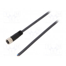 SAIL-M8BG-3-3.0U; Connection lead; M8; PIN: 3; straight; 3m; plug; 60VAC; 4A; -25÷80°C; WEIDMÜLLER