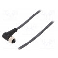 SAIL-M12BW-5-10U; Connection lead; M12; PIN: 5; angled; 10m; plug; 125VAC; 4A; -25÷80°C; WEIDMÜLLER