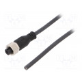 SAIL-M12BG-4-3.0U; Connection lead; M12; PIN: 4; straight; 3m; plug; 250VAC; 4A; female; WEIDMÜLLER