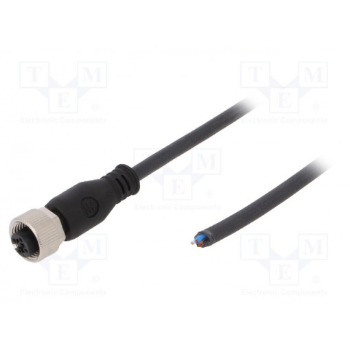 SAIL-M12BG-4-10U; Connection lead; M12; PIN: 4; straight; 10m; plug; 250VAC; 4A; female; WEIDMÜLLER