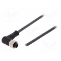 SAIL-M12BW-4-10U; Connection lead; M12; PIN: 4; angled; 10m; plug; 250VAC; 4A; -25÷80°C; WEIDMÜLLER