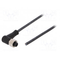 SAIL-M12BW-4-10U; Connection lead; M12; PIN: 4; angled; 10m; plug; 250VAC; 4A; -25÷80°C; WEIDMÜLLER