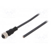 SAIL-M12BG-5-10U; Connection lead; M12; PIN: 5; straight; 10m; plug; 125VAC; 4A; female; WEIDMÜLLER