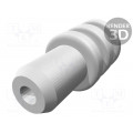 963531-1; Sealing pin; white; Øhole: 3.6mm; Øout: 3.9mm; TE Connectivity