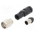 99 0401 00 02; Connector: M9; plug; male; Plating: gold-plated; 125V; IP67; PIN: 2; BINDER
