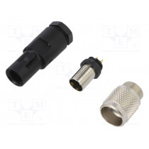 99 0405 00 03; Connector: M9; plug; male; Plating: gold-plated; 125V; IP67; PIN: 3; BINDER 99 0405 00 03; Connector: M9; plug; male; Plating: gold-plated; 125V; IP67; PIN: 3; BINDER