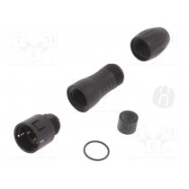 99 9105 00 03; Plug; Connector: circular; 720; male; PIN: 3; gold-plated; 7A; IP67; BINDER